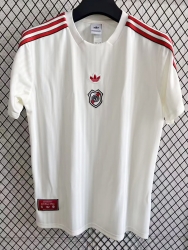 2526 River retro version white soccer jersey size S-4XL
